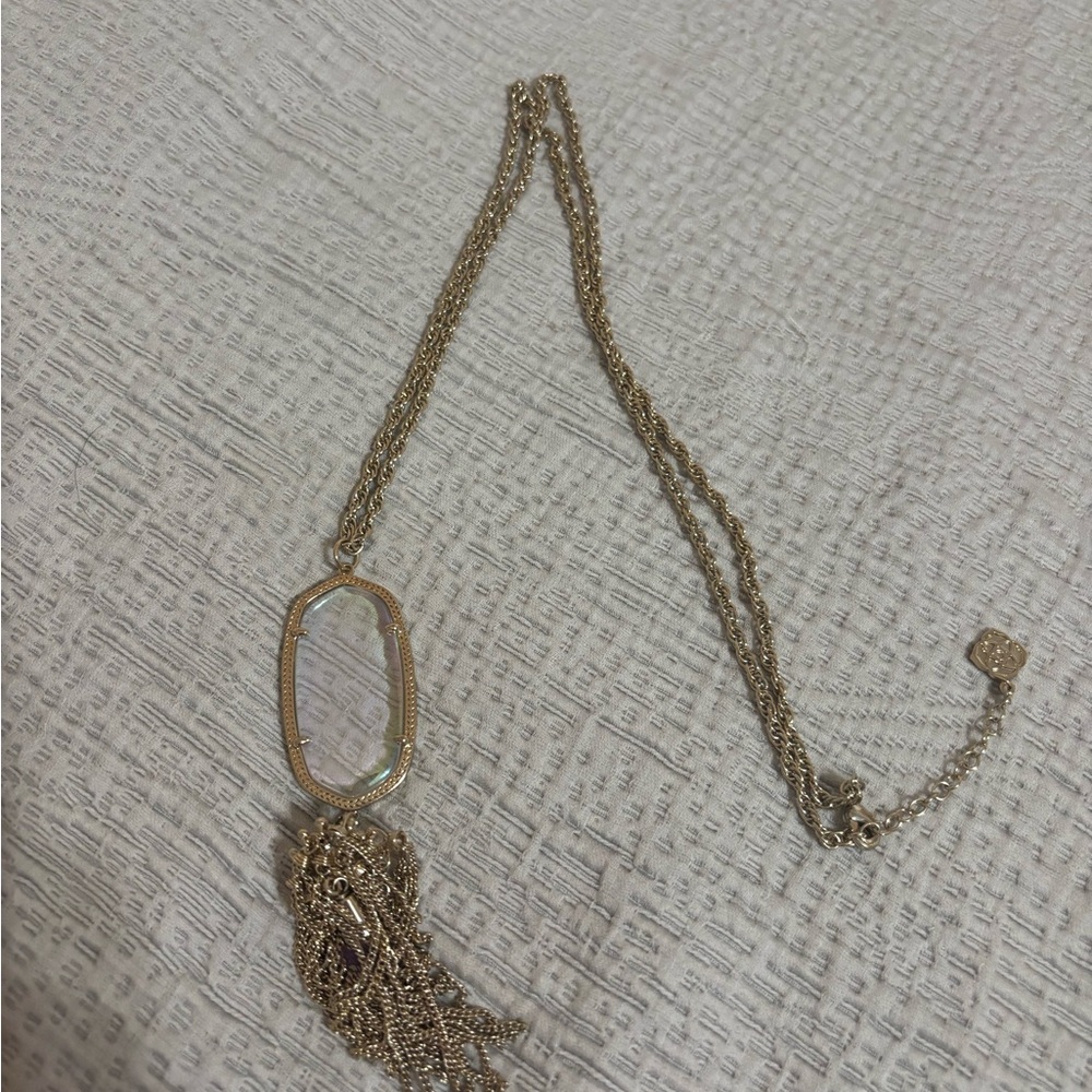 Elegant Gold Necklace with Tassel